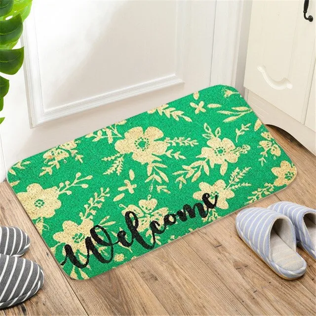 Welcoming Non-Slip Door Mats