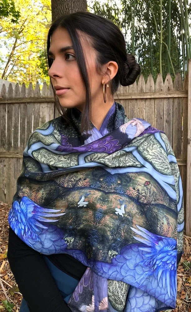 Winter Silk Shawl