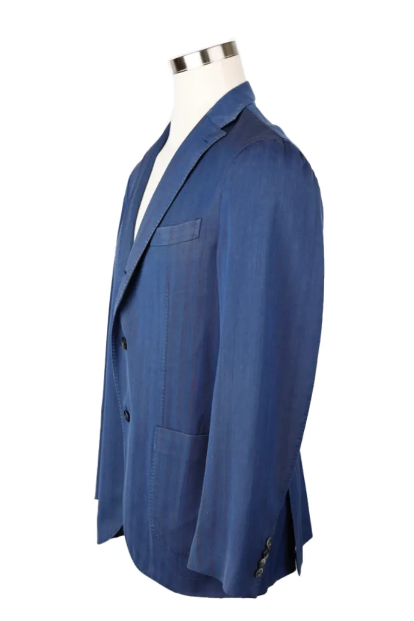 Wool Washed Denim Sport Coat