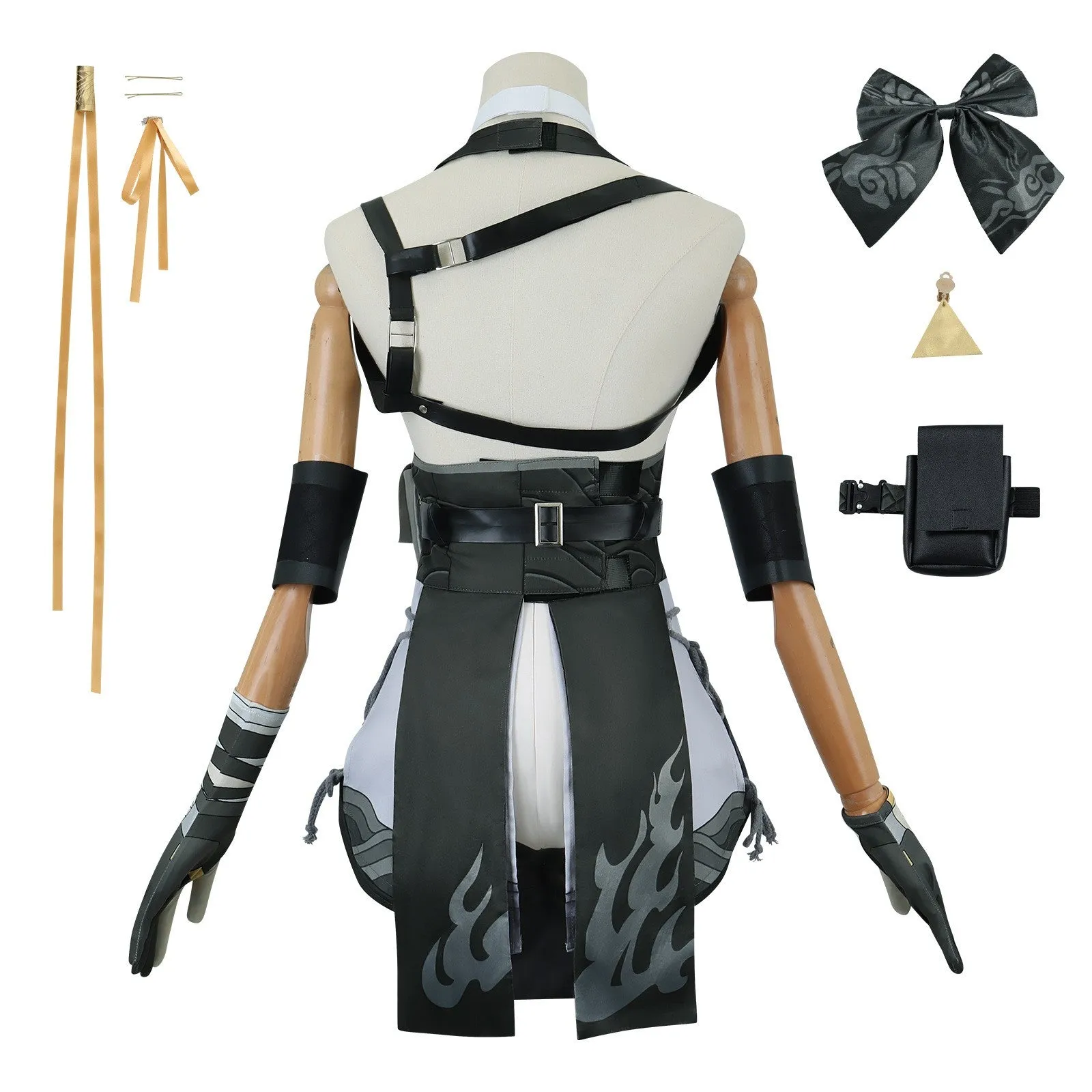 Wuthering Waves Chixia Yangyang Baizhi Rover Women Black Outfit Cosplay Costume