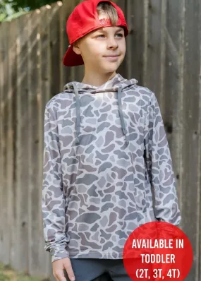 Youth Performance Hoodie - Classic Deer Camo